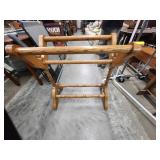 Solid Oak Floor Standing Quilt Rack