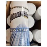 Steel City Glass Cleaner, Two Cases (24 Total)