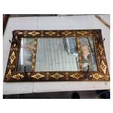 Decorative Mirror With Coat Hooks