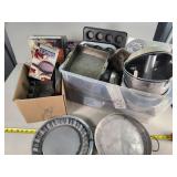 Variety of Metal Bakeware and Baking Tools