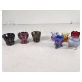 Imperial and Heart D Glass Toothpick Holders