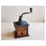 Cast Iron and Wood Coffee Grinder