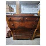 Antique Empire Style 6-Drawer Dresser