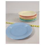 Variety of Fiestaware Ceramic Plates