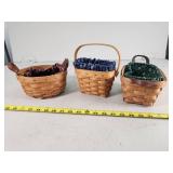 Three Longaberger Baskets