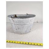 Galvanized Metal Bucket with Handles