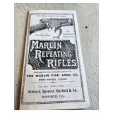 Marlin Fire Arms 1891 Catalog Pamphlet
