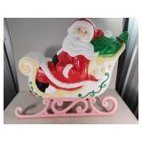 Santa Claus Blow Mold with Sleigh