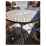 Outdoor Metal Table, 48 Inch Diameter