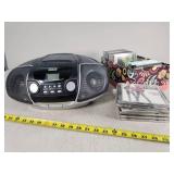 RCA AM/FM Radio CD Player with CDs