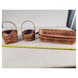 3 Longaberger Baskets
