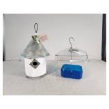 Birdhouse And Bird Feeder Set