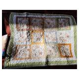 Small Patchwork Quilt with Animal Motif