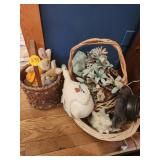 Decorative Items with Baskets and Plush Toys
