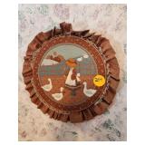 Stitched Wall Hanging with Farmyard Design