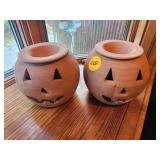 Ceramic Jack-Oï¿½-Lantern Decor Pieces
