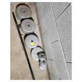 Weight Bar with Adjustable Weights Set