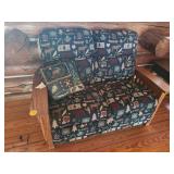 Amish Maid Hardwood Love Seat with Attached Tags