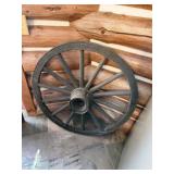 39-Inch Wooden Wagon Wheel