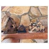 Rustic Decor Miniature Buildings Trio