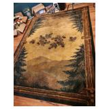127ï¿½95 Rug with Woodland Scene Design