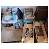 Contents of Closet Including Tools and Decor Items