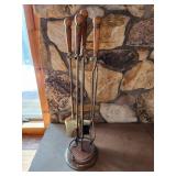 Fireplace Tools with Wooden Handles