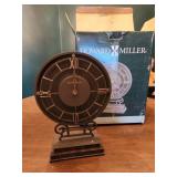 Howard Miller Metal Table Clock with Original Box