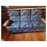 Amish Maid Hardwood Couch with Tags Attached