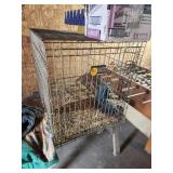 Metal Pet Cage With Straw Bedding