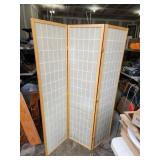 Fold-Up Privacy Wall with Wood Frame