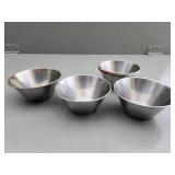 Four Volrath Stainless Steel Bowls