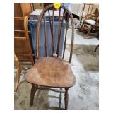 Wooden Chair with Spindle Back Design
