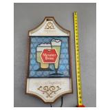 Meister Brau Light-Up Beer Sign with Stained Glass