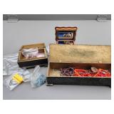 Costume Jewelry Collection with Jewelry Boxes