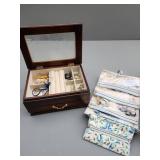 Costume Jewelry Collection with Jewelry Boxes