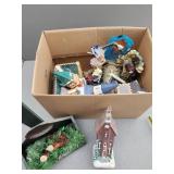 Ceramic Church and Nativity Scene Decorations