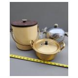 Variety of Ice Canisters with Mixed Materials