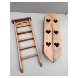 Decorative Wood Wall Hanging Decor With Heart Cuto