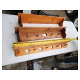 Decorative Wooden Shelving Units with Heart Cutout