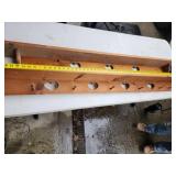 Decorative Wooden Shelving with Heart Cutouts