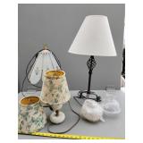 Variety of Decorative Lamps with Assorted Shades a