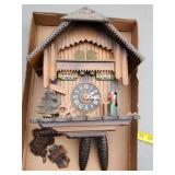 German-Made Wooden Cuckoo Clock with Damage