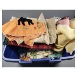 Tote of Assorted Soft Goods and Textiles