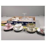 Teacups and Decorative Glassware