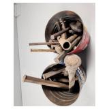 Chisels and Punches in Two Metal Containers