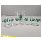 Federal Glass Juice Pitcher with Glasses Set