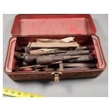 Small Toolbox with Contents Including Tools