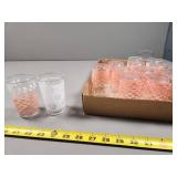 Federal Glassware with Pink and White Designs