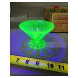 16 Federal Glass Uranium Sherbet Cups